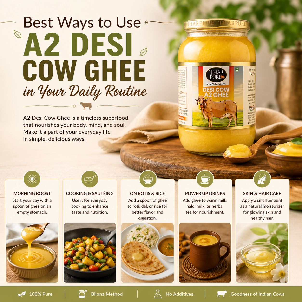 A2 Desi Cow Ghee in Your Daily Routine