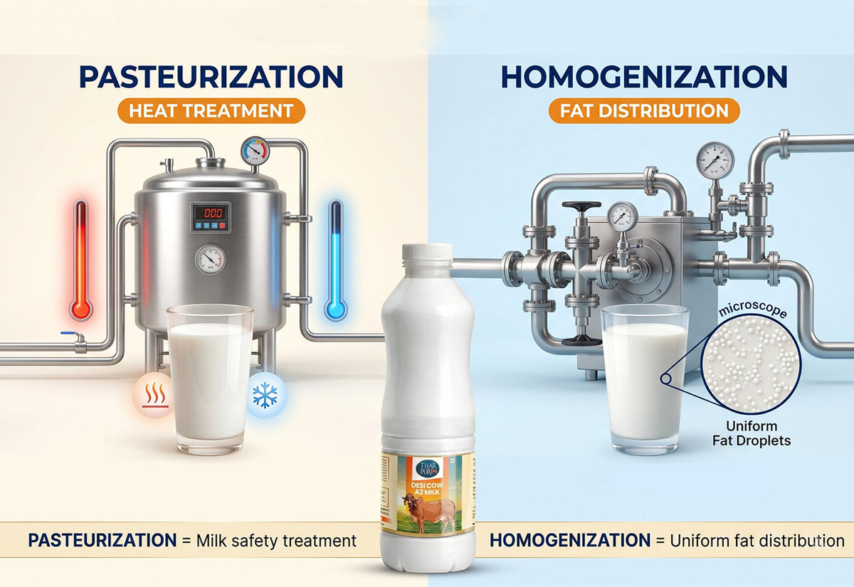 homogenized vs pasteurized milk