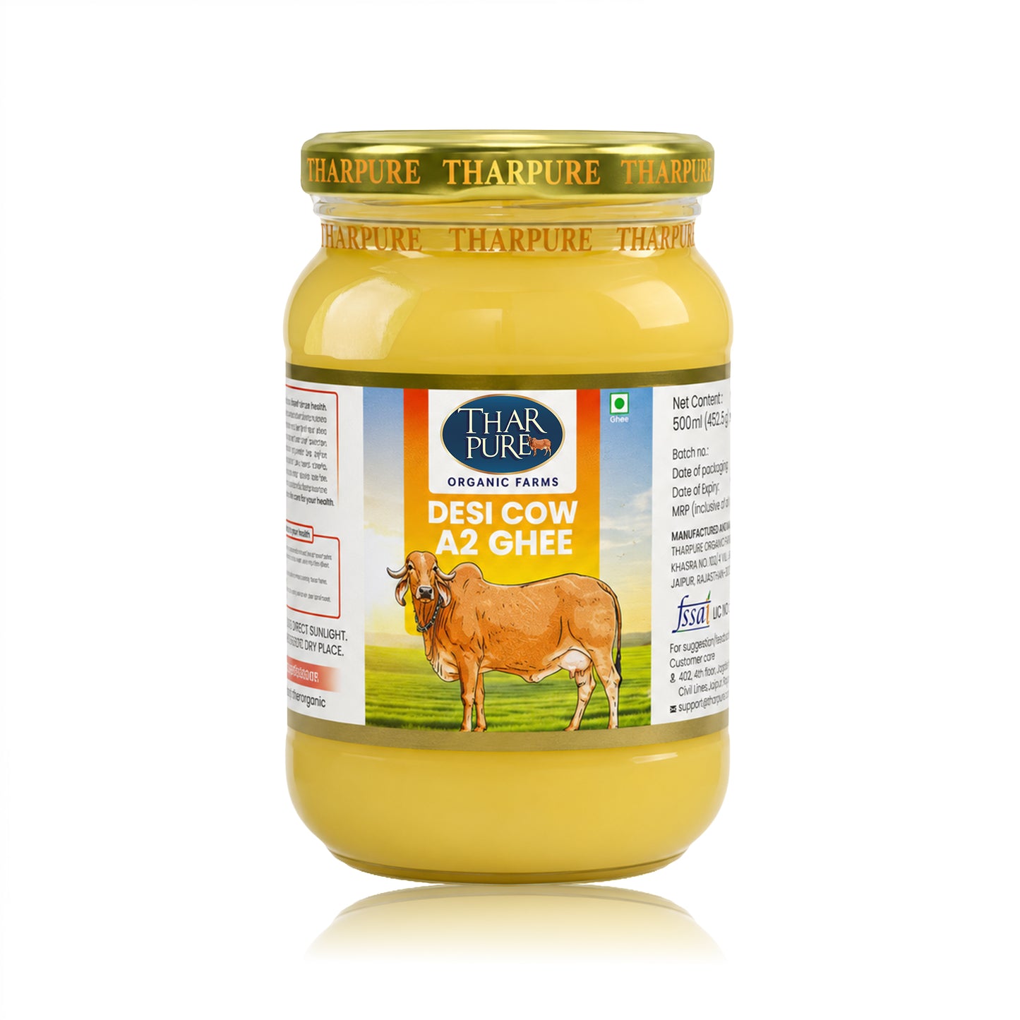 Gir Cow A2 Bilona Ghee - 500 ML