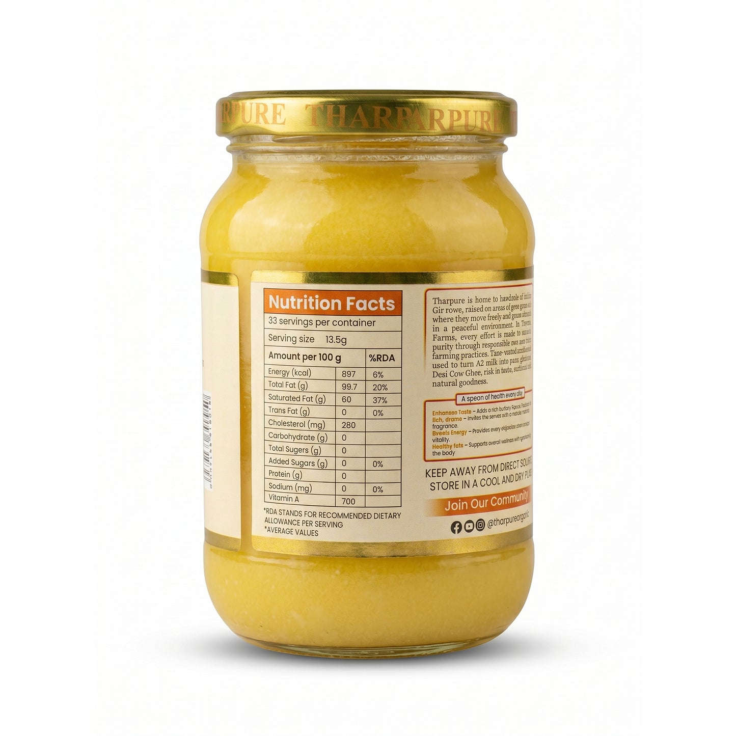 A2 Desi Cow Ghee 500 ml