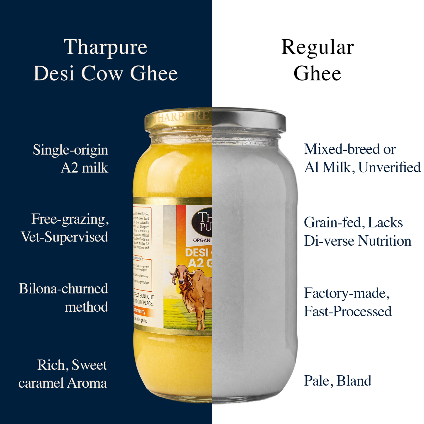 Gir Cow A2 Bilona Ghee - 1 Ltr