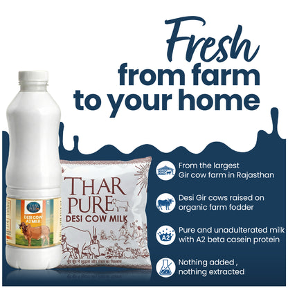 Desi Cow Milk - 500 ML